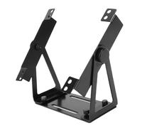 VBESTLIFE Soporte de Ventilador Giratorio de 360°, Soporte de Ventilador de Computadora Multiusos de Aleación de Aluminio con Ranuras de Montaje de Tornillo Preperforadas para Ventiladores (Black)