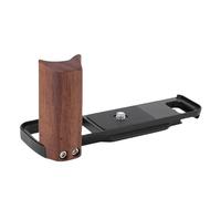 VBESTLIFE Soporte en Forma de L con Mango de Madera para Cámara X-M5 XM5, Placa L de Liberación Rápida con Mango, Tornillo de 1/4 de Pulgada (Black)