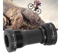 VBESTLIFE Soporte Inferior para Bicicleta BC, Aleación de Aluminio 1.37x24T Bicicletas de Carretera Bicicletas de Montaña Soportes Inferiores BB de 68-73 Mm (Negro)