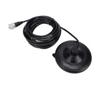 VBESTLIFE Soporte Magnético para Antena de Radio UHF, Cable Coaxial RG58 de 4M/13,12 Pies, Enchufe PL259, Protección contra la Intemperie, para Radios Marinas CB GMRS GMRS