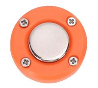 VBESTLIFE Soporte Magnético para Micrófono CB, Soporte Portátil para Micrófono de Vehículo para Altavoz de Radio Móvil, Micrófono CB con Perilla Redonda (ORANGE)