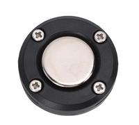 VBESTLIFE Soporte Magnético para Micrófono CB, Soporte Portátil para Micrófono de Vehículo para Altavoz de Radio Móvil, Micrófono CB con Perilla Redonda (BLACK)