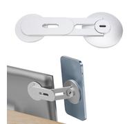 VBESTLIFE Soporte Magnético para Teléfono Portátil, Soporte de Aleación de Aluminio Plegable Ajustable de 180° para Teléfonos Inteligentes Compatibles con iOS 17 16 15 14 13 12