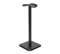 VBESTLIFE Soporte para auriculares, soporte para auriculares con barra de soporte de aluminio, para todos los tamaños de auriculares para PC y auriculares inalámbricos (negro)