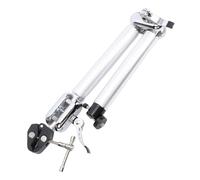 VBESTLIFE Soporte para Cámara con Brazo Articulado, Cabezal Esférico Ajustable de 360° con Interfaz de Tornillo de 1/4 de Pulgada para Cámara de Acción Insta, Luz LED, Micrófono