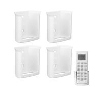 VBESTLIFE Soporte para Mando a Distancia, Organizador de ABS Montado en la Pared para Mandos a Distancia de Altavoces de TV y Aire Acondicionado, con Montaje Adhesivo con Tornillos