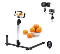 VBESTLIFE Soporte para Proyector Superior con Soporte para Teléfono y Control Remoto, Altura y ángulo Ajustables, de Mesa para Enseñanza en Línea para Grabación de Videos Dibujos
