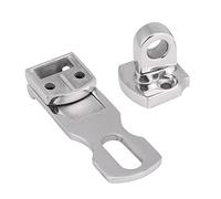 VBESTLIFE Sujetador para Escotilla de Barco, Abrazadera Marina de Acero Inoxidable 316 con Pestillo Antisonajero, Repuesto Resistente Pulido Espejo para Puerta de Cubierta de Barco, 75 Mm Resistente