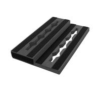 VBESTLIFE Tablero de Pedales de Guitarra, Pedalera Portátil EVA de 17,4x 11x1,8 Pulgadas, Bucle de Gancho Lateral para Fuente de Alimentación