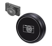 VBESTLIFE Tapa de Lente para RX100 M6 M7, ZV1 ZV1F ZV1, M2 SX710 720 730 740, Cubierta de Lente de Cámara Antihuellas a Prueba de Polvo Negra con Anillo Flocado