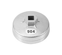 VBESTLIFE Tapa de Llave de Filtro de Aceite de Aluminio de 79 Mm y 15 Flautas, Herramienta para Quitar la Carcasa del Filtro Giratorio del Automóvil, Compatible con, Diseño Universal de 15 Flautas