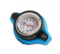VBESTLIFE Tapa del Radiador con Indicador de Temperatura, Ajuste de Presión a Prueba de Fugas para Coche, Camión, Aleación de Aluminio Universal (cabeza pequeña 0.9)