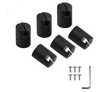 VBESTLIFE Tapas para Postes de Trampolín, Cubiertas Superiores de Repuesto para Postes de 32 Mm con Anillo Superior de Chapa de Acero Plano, Protectores de Seguros para Seguridad Infantil, Paquete