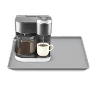 VBESTLIFE Tapete de Silicona para café, 40 X 50 Cm, Impermeable, con Bordes Elevados, Antideslizante para Encimeras de Cocina, Protección para Máquinas y Secado de platos. (15.75x19.69in)