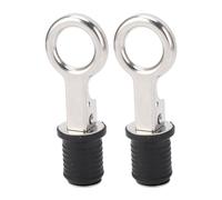 VBESTLIFE Tapón de Drenaje para Barco, Tapón de Bloqueo Giratorio con Sello Hermético con de Acero Inoxidable, de Drenaje Marino Resistente a la Oxidación para Barcos Yates, Paquete de 2 Repuestos