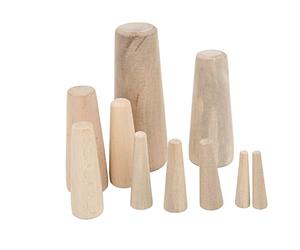 VBESTLIFE Tapones de Madera Blanda, Juego de Tapones de Emergencia Cónicos para Barcos, 10 Piezas de Varios Tamaños para Reparación de Casco Marino, Tapón de Fugas Hermético para Orificio de Drenaje