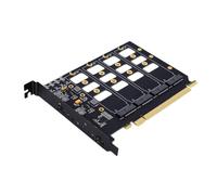 VBESTLIFE Tarjeta Adaptadora NVMe, PCIe a 4 M.2 SSD