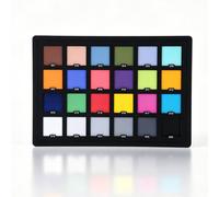 VBESTLIFE Tarjeta de Calibración de Cámara de 24 Colores, Comprobador de Color Acrílico de 5,7x4,1 Pulgadas con 24 Parches para Impresión de Vídeo Fotográfico