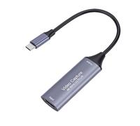 VBESTLIFE Tarjeta de Captura de Vídeo, 4K 60Hz HDMI a 1080P USB C 3.0 para Grabadora de TV de Transmisión de Juegos, Latencia Ultrabaja para Captura de Juegos