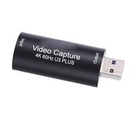 VBESTLIFE Tarjeta de Captura de Video 4K, Tarjeta de Captura HDMI a USB 1080P para Transmisión, Grabación, Juegos, Compatible con Cámara DSLR, Videocámara, etc.