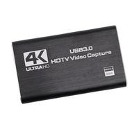 VBESTLIFE Tarjeta de Captura de Vídeo HDMI 4K, 1080P 60FPS, Tarjeta de Captura HDMI a USB 3,0 para Transmisión de Trabajo con Cámara, PC, Consola de Juegos, OBS