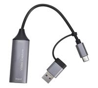 VBESTLIFE Tarjeta de Captura de Video, Salida 1080P 60Hz Entrada 4K 30Hz HDMI a USB C 2.0 con Plug & Play UVC, para Cámara de Juegos en Streaming