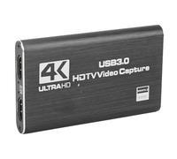 VBESTLIFE Tarjeta de Captura de Vídeo y Audio 4K, HDMI a USB 3.0 con Grabación Full HD de 60 Hz, Aleación de Aluminio Plug and Play para Transmisión en de Juegos HDTV