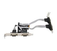 VBESTLIFE Tarjeta de Expansión PCIE, Adaptador PCI Express X1 a 4 Puertos Serie RS232 con Chipset AX99100 para PC Industriales, Sistemas POS