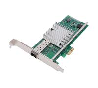 VBESTLIFE Tarjeta de Red 10G PCIE X1 con Puerto SFP+, Adaptador de Red de Fibra Ethernet Compatible con Chip 82599EN