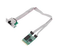 VBESTLIFE Tarjeta de Red Gigabit Ethernet M.2 E Key 2.5G, Controlador I226-V para Mini PC de Escritorio, Puerto .5GBASE T RJ45, Transmisión Estable de Baja Latencia