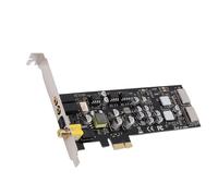 VBESTLIFE Tarjeta de Sonido PCIE, Compatible con CM6635, HiFi, 127dB y -120dB N, Adaptador PCI Express de Tarjeta de Sonido de 16/24 bits