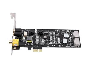 VBESTLIFE Tarjeta de Sonido PCIE, PCI Express HiFi 100dB SNR, Soporte de Perfil bajo, 96kHz 24bit, Salida óptica Coaxial para Torre de Escritorio para Juegos