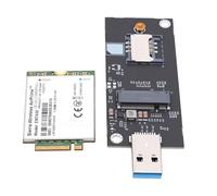 VBESTLIFE Tarjeta Elevadora Adaptadora Key-B M.2 NGFF WWAN a USB 3.0, con Ranura SIM para Módulo 4G LTE, Compatible con EM7305 EM7345 y Más