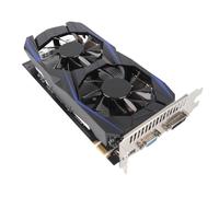 VBESTLIFE Tarjeta gráfica 550Ti, 6 GB GDDR5 de 192 bits, Compatible con Interfaz Multimedia DVI VGA HD, PCI Express 2.0, Ventilador de refrigeración Dual, Tarjeta gráfica