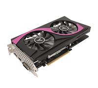 VBESTLIFE Tarjeta Gráfica GTX1660, 6G 192bit GDDR6 1530/1785MHz Tarjeta Gráfica para Juegos de Computadora de Escritorio, PCI Express 3.0, Ventilador de Refrigeración Dual