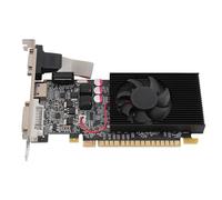 VBESTLIFE Tarjeta Gráfica PCI E de 2 GB DDR3 de 64 bits, Tarjeta Gráfica para Juegos de Computadora de Escritorio para 10 11 7 8, con Ventilador de Refrigeración