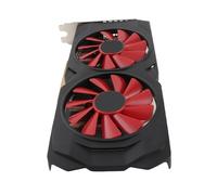 VBESTLIFE Tarjeta Gráfica RX580 8GB, GPU GDDR5 256 bits, 2 Ventilador de Enfriamiento PCIe 3.0 X16 Tarjeta de Video de Juegos, Tarjeta Gráfica de Computadora de Escritorio con HDMI, DP,