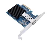 VBESTLIFE Tarjeta Nic PCIe X4 de 10 Gbps, Tarjeta de Red de Fibra óptica con Puerto SFP único, Soporte para Estación de Trabajo Wins Server Linux