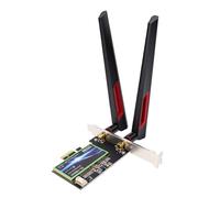 VBESTLIFE Tarjeta PCIe WiFi 7265AC, Adaptador de Red Inalámbrico de 1200Mbps Bluetooth 4.2 con Antenas Duales de 10db, para PC de Escritorio Wins 7 8 10 11