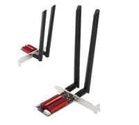 VBESTLIFE Tarjeta WiFi 6E PCIe AX4200Mbps Tri Band, Adaptador de Escritorio BT5.2 para Wins 10/11, con Seguridad WPA3 y Antenas Duales