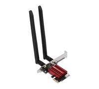 VBESTLIFE Tarjeta WiFi PCIe de 1200Mbps, Adaptador de Red Inalámbrica de Doble Banda 2,4GHz 5GHz con Bluetooth 4.0 y 2 Antenas, para PC de Escritorio