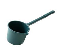VBESTLIFE Taza Duradera con Largo para Agua, Multifuncional para Cocina y Lavado de Baño, Material Seguro y Saludable, 1 Cucharón de Largo (Verde negruzco)