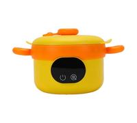 VBESTLIFE Tazón Calentador de Alimentos Eléctrico, Lonchera Aislada Recargable Inalámbrica de Acero Inoxidable de 470 Ml, Batería de 3600 MAh, para Alimentos para Bebés, Comidas de Oficina (ORANGE)