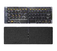 VBESTLIFE Teclado Bluetooth Plegable, Teclado Inalámbrico Portátil de Tamaño Completo, Recargable y Ultradelgado para OS X Android Wins Tablet Laptop PC