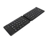 VBESTLIFE Teclado Bluetooth Plegable, Teclado Ultradelgado Recargable Compatible con iOS, Android, para Teléfono Inteligente, Tableta y Computadora Portátil (Black)