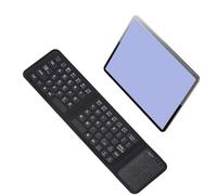 VBESTLIFE Teclado BT Plegable con Panel Táctil, Teclado Portátil de 3 Pliegues con Teclas de Tamaño Completo y Trackpad Grande, Batería de 65H para Computadora Portátil, Tableta,