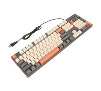 VBESTLIFE Teclado con Cable de 3 Teclas de Color, Amplia Compatibilidad, Teclas de Función Multimedia, Diseño Ergonómico, Aplicaciones Versátiles con Interfaz USB para XP 7 8 10 11, OS X