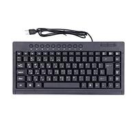 VBESTLIFE Teclado con Cable, Mini 87 Teclas Botón Inglés, Árabe Teclado Bilingüe Opcional Teclado De Oficina En El Hogar USB Computadora Portátil De Escritorio Accesorios para Oficina(Arábica)