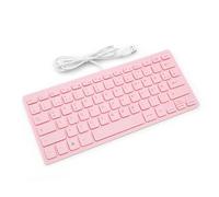 VBESTLIFE Teclado con Cable, Silencio 78 Teclas Teclado USB de Computadora con Almohadillas Antideslizantes para el Trabajo, para Que los Juegos Funcionen con la Escritura, (Version Alemana)