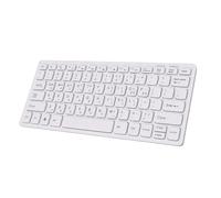 VBESTLIFE Teclado Coreano, Teclado Inalámbrico Delgado y Liviano de 78 Teclas de 2,4 GHz con Diseño a Prueba de Salpicaduras, para Usuarios de PC Portátil en Idioma Coreano